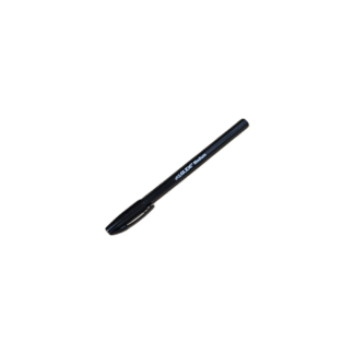 black ballpoint pen with black ink for annotating books