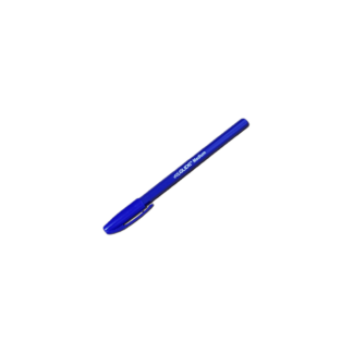 blue ballpoint pen with blue ink for annotating books