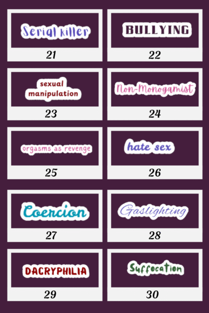 Trigger/Content Warning Stickers - Image 3